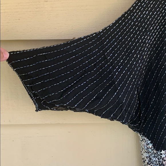Vintage 80’s Star sequins Top Dolman - Picture 7 of 8